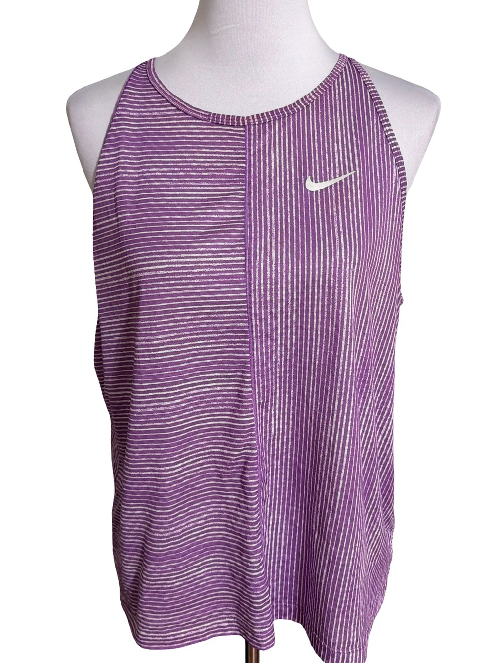 Nike Purple White Athletic Tank Top